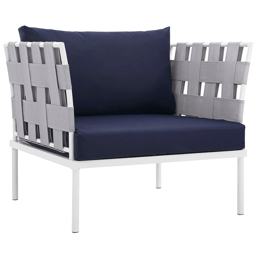 Harmony 5Piece Outdoor Patio Aluminum Sectional Sofa Set by Modway