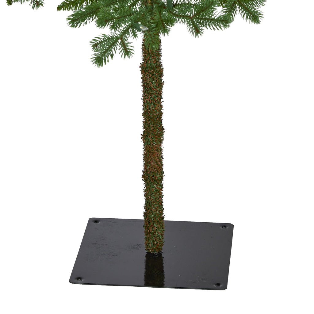 6' Swiss Alpine Artificial Christmas Tree w/ 250 Clear LED Lights