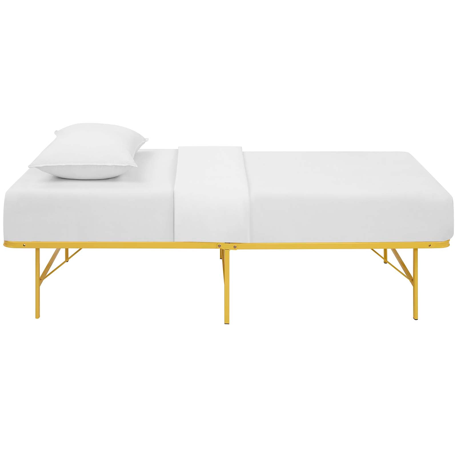 Horizon Stainless Steel Twin Bed Frame by Modway