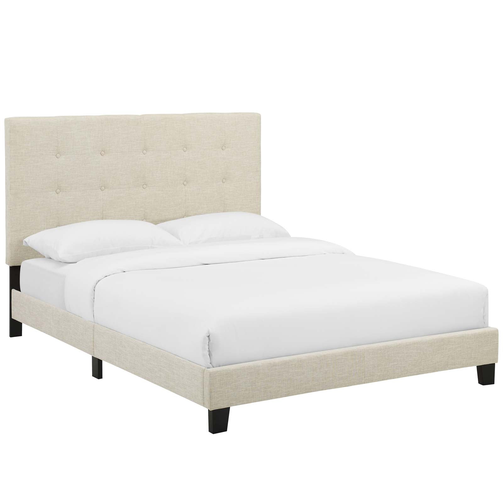 Melanie Tufted Button Upholstered Fabric Full Platform Bed by Modway