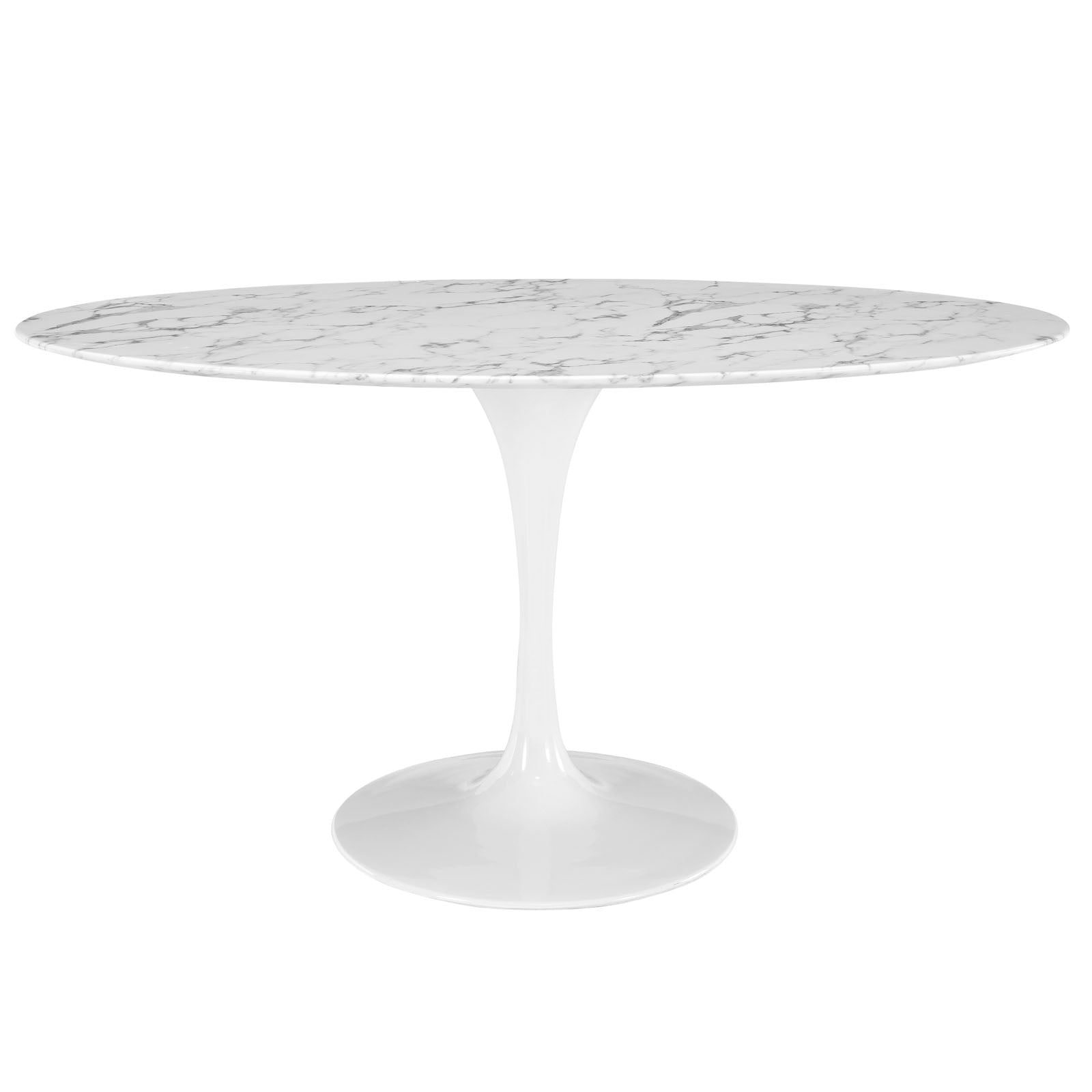 Lippa 60" Oval Faux Marble Dining Table by Modway