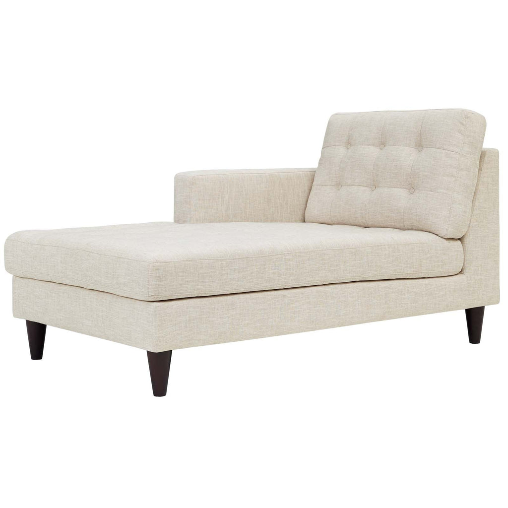 Empress Left-Arm Upholstered Fabric Chaise by Modway