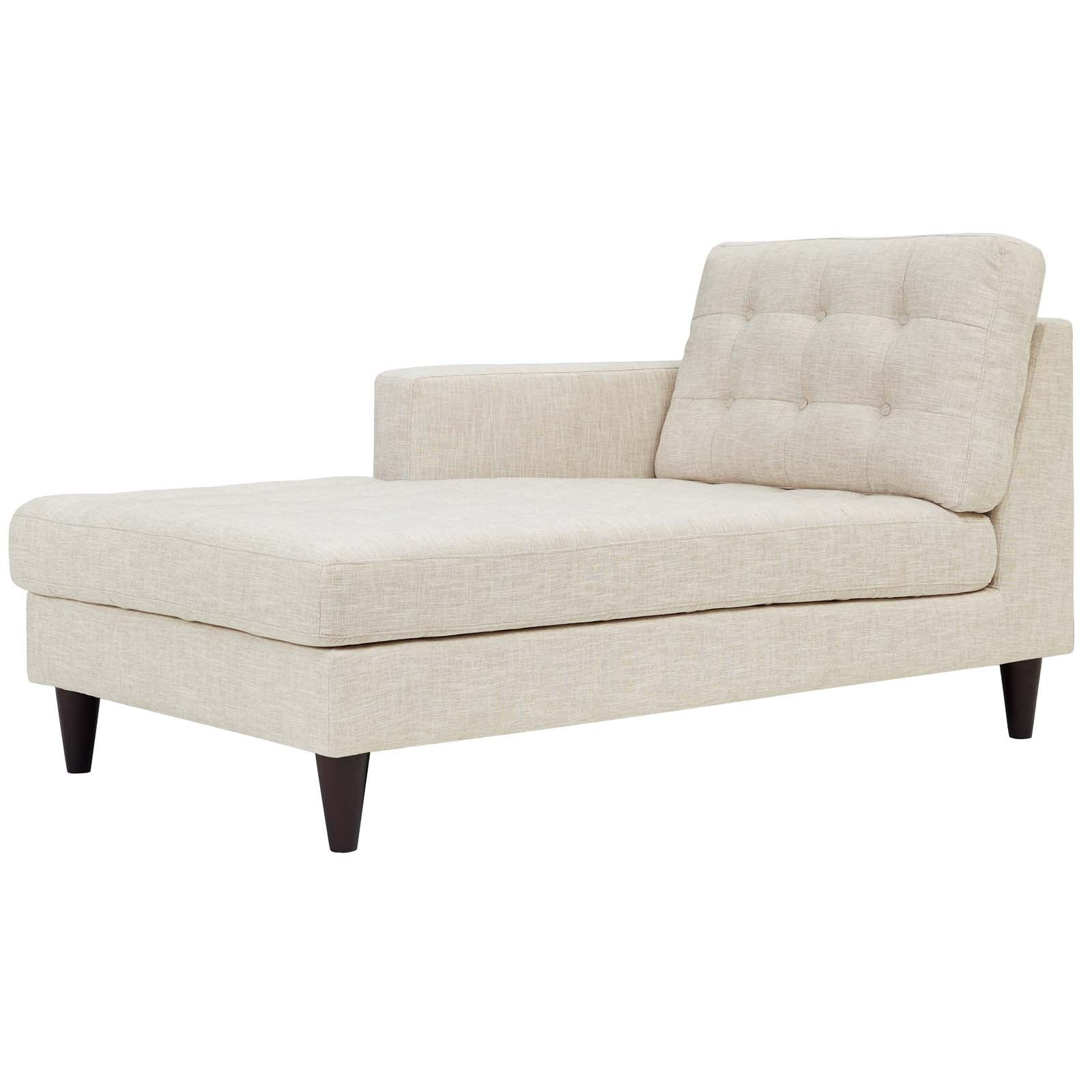 Empress Left-Arm Upholstered Fabric Chaise by Modway