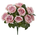 14"  Rose Bush Artificial Flower (Set of 6)