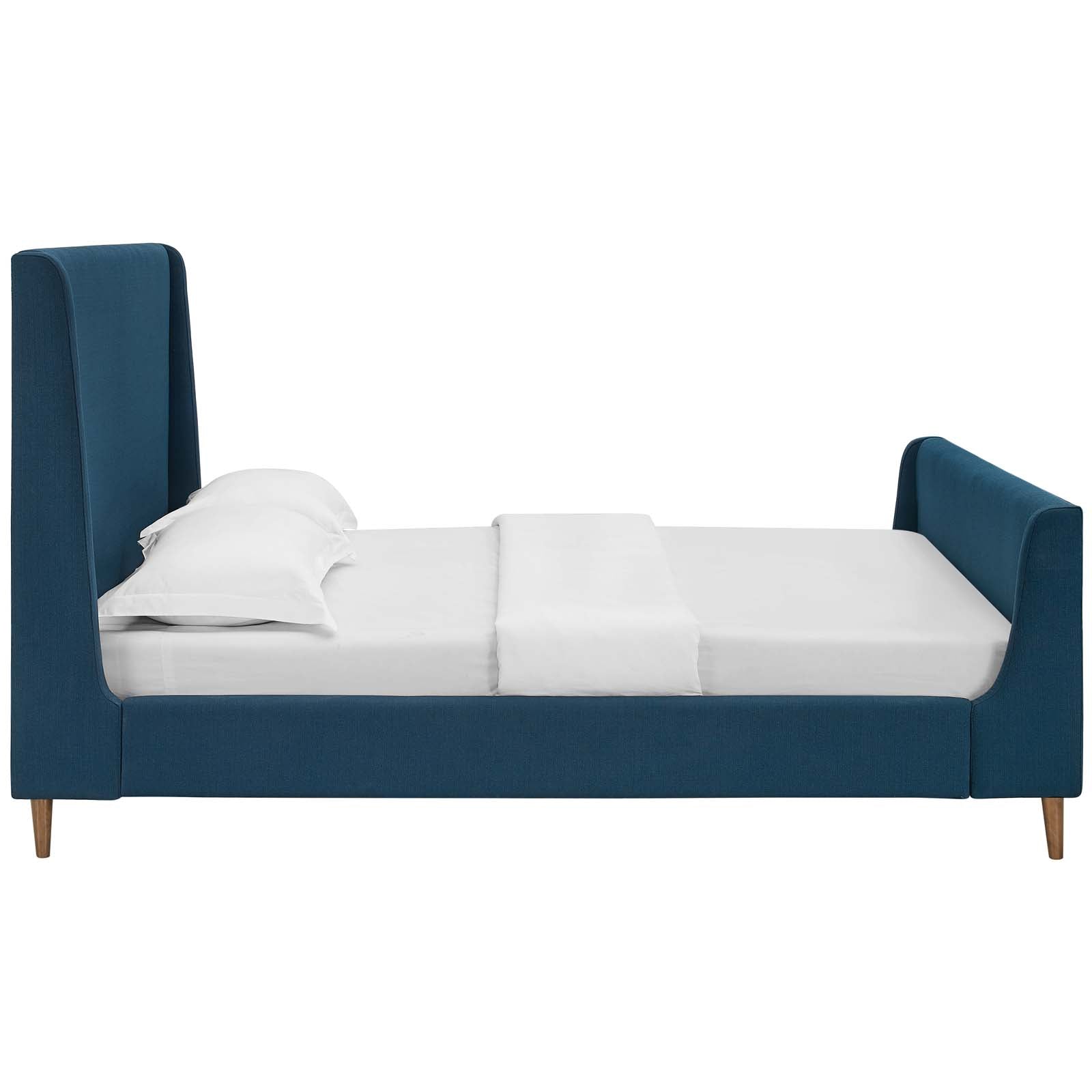 Aubree Upholstered Fabric Queen Sleigh Platform Bed by Modway