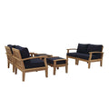Marina 6 Piece Outdoor Patio Teak Set by Modway