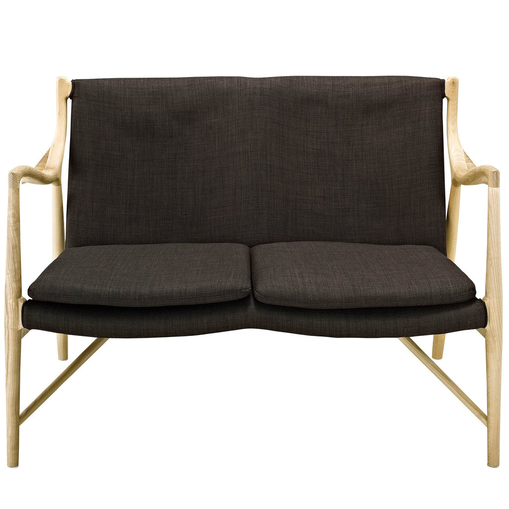 Makeshift Upholstered Fabric Loveseat by Modway