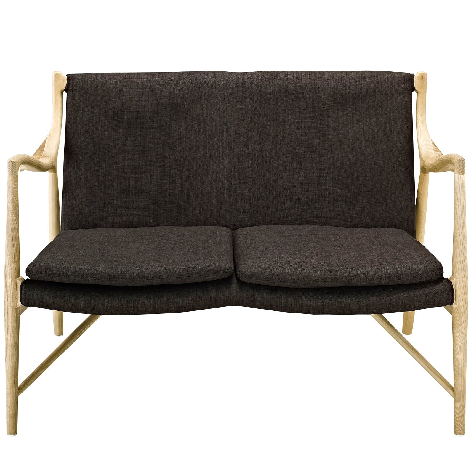 Makeshift Upholstered Fabric Loveseat by Modway