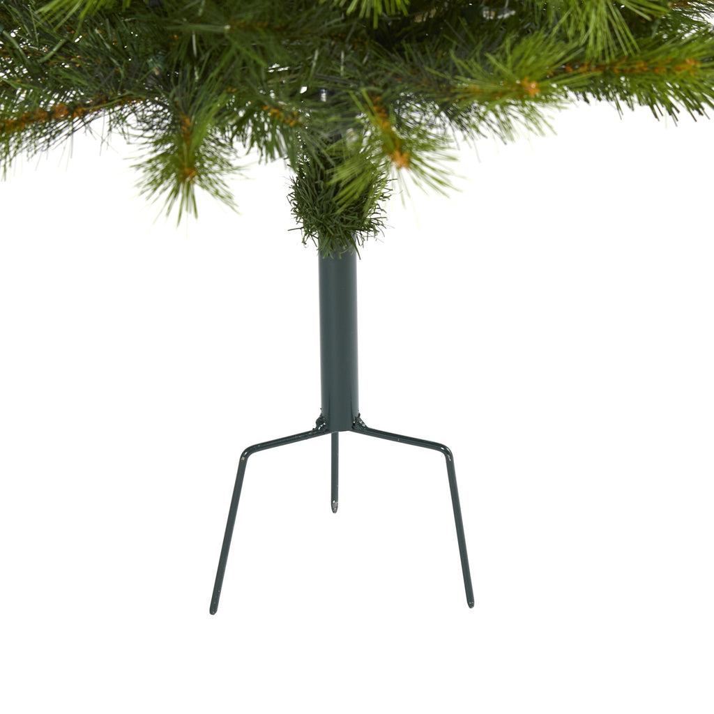 4' Green Valley Pine Artificial Christmas Tree w/ 100 Warm White LED Lights