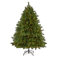 7' Wyoming Mixed Pine Artificial Christmas Tree with 550 Clear Lights