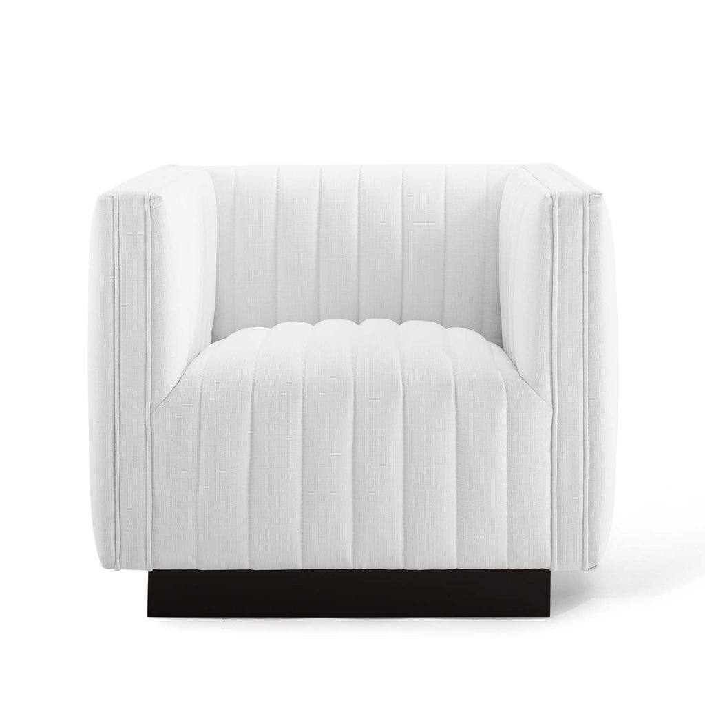 Conjure Upholstered Fabric Tufted Armchair Set of 2 by Modway
