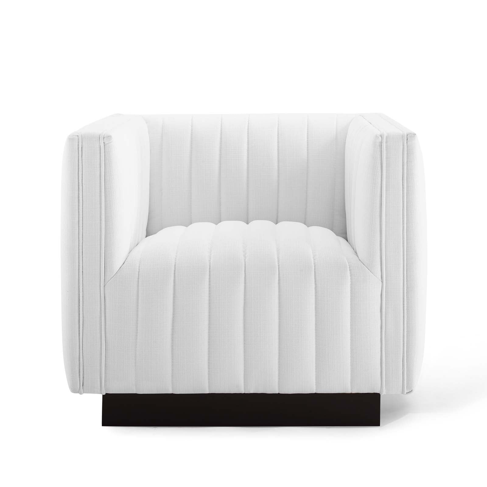 Conjure Upholstered Fabric Tufted Armchair Set of 2 by Modway