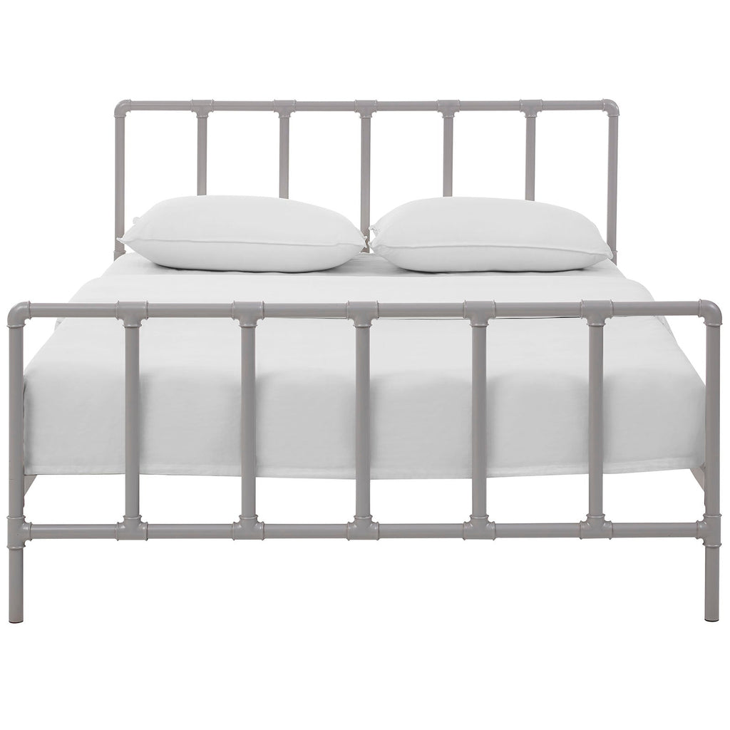 Dower Stainless Steel Queen Bed by Modway