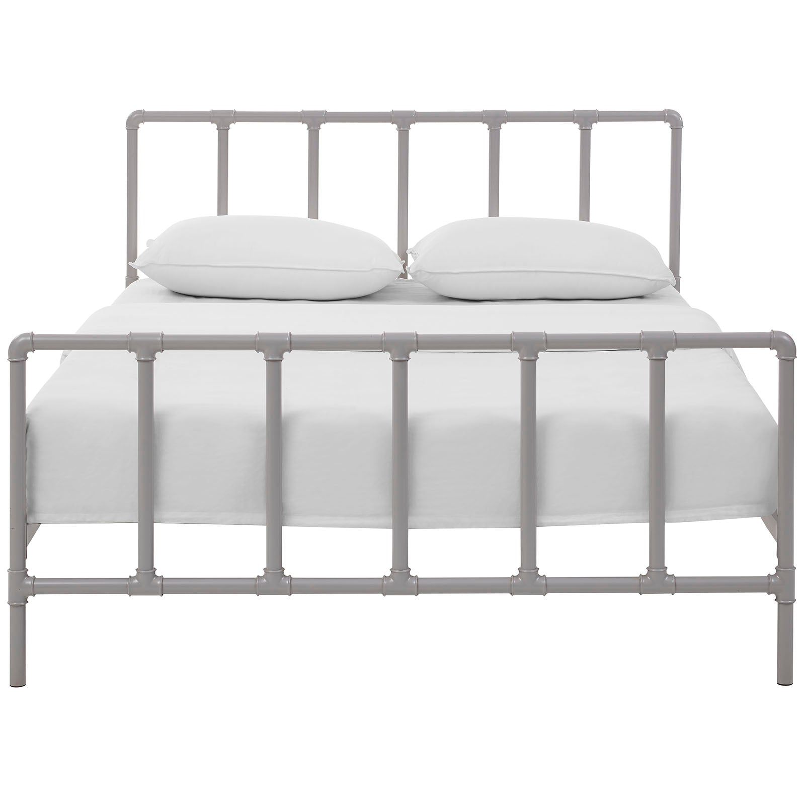 Dower Stainless Steel Queen Bed by Modway