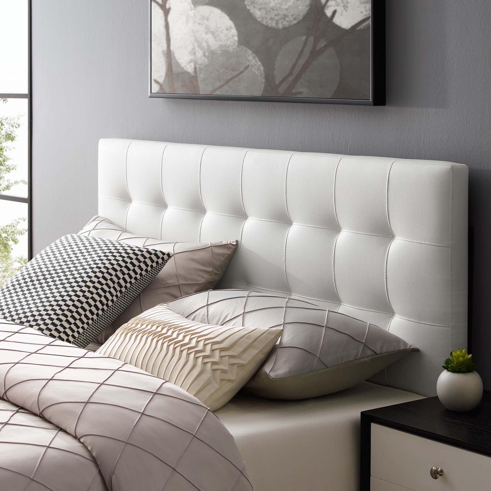 Lily Upholstered Vinyl Full Headboard by Modway