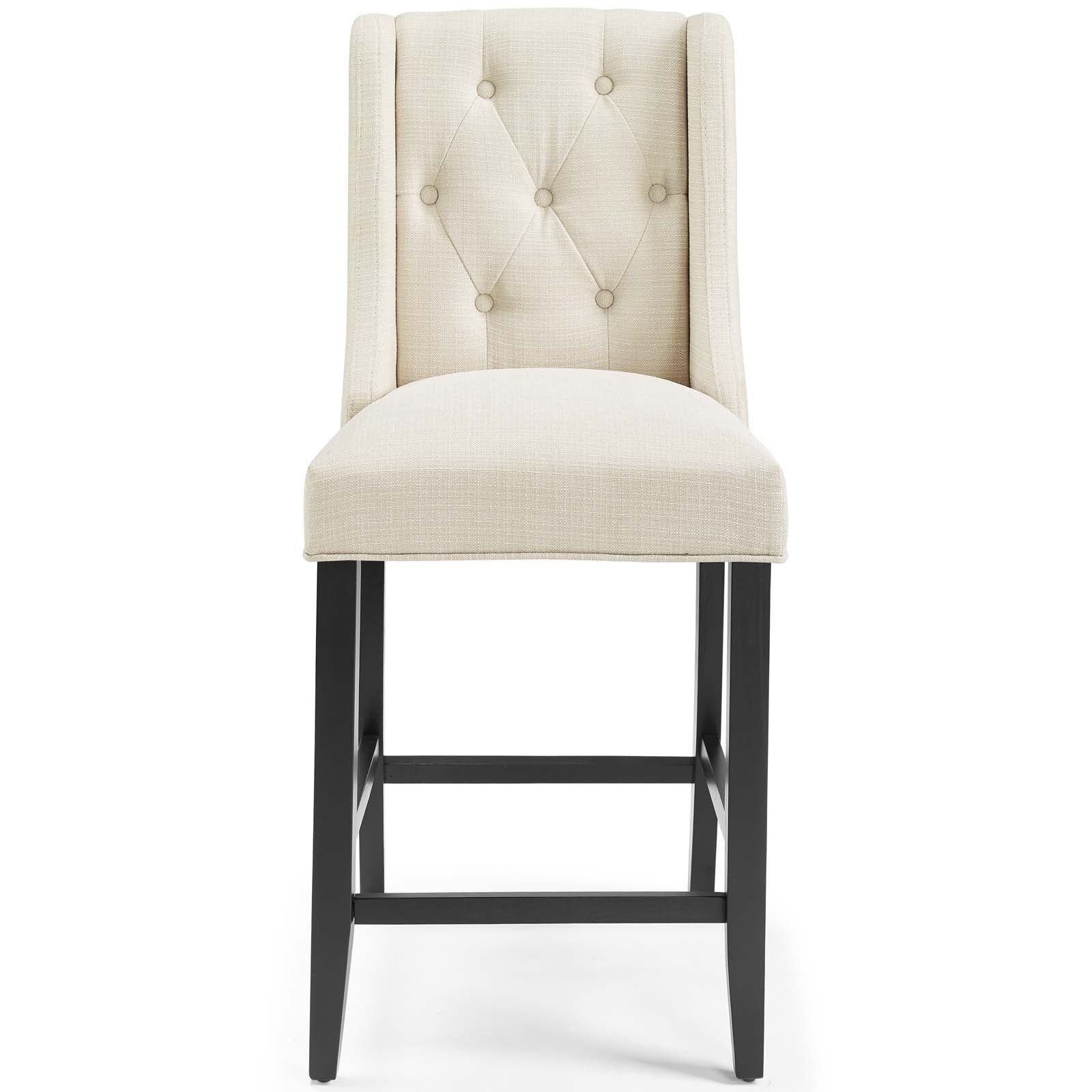 Baronet Upholstered Fabric Counter Bar Stool Set of 2 by Modway