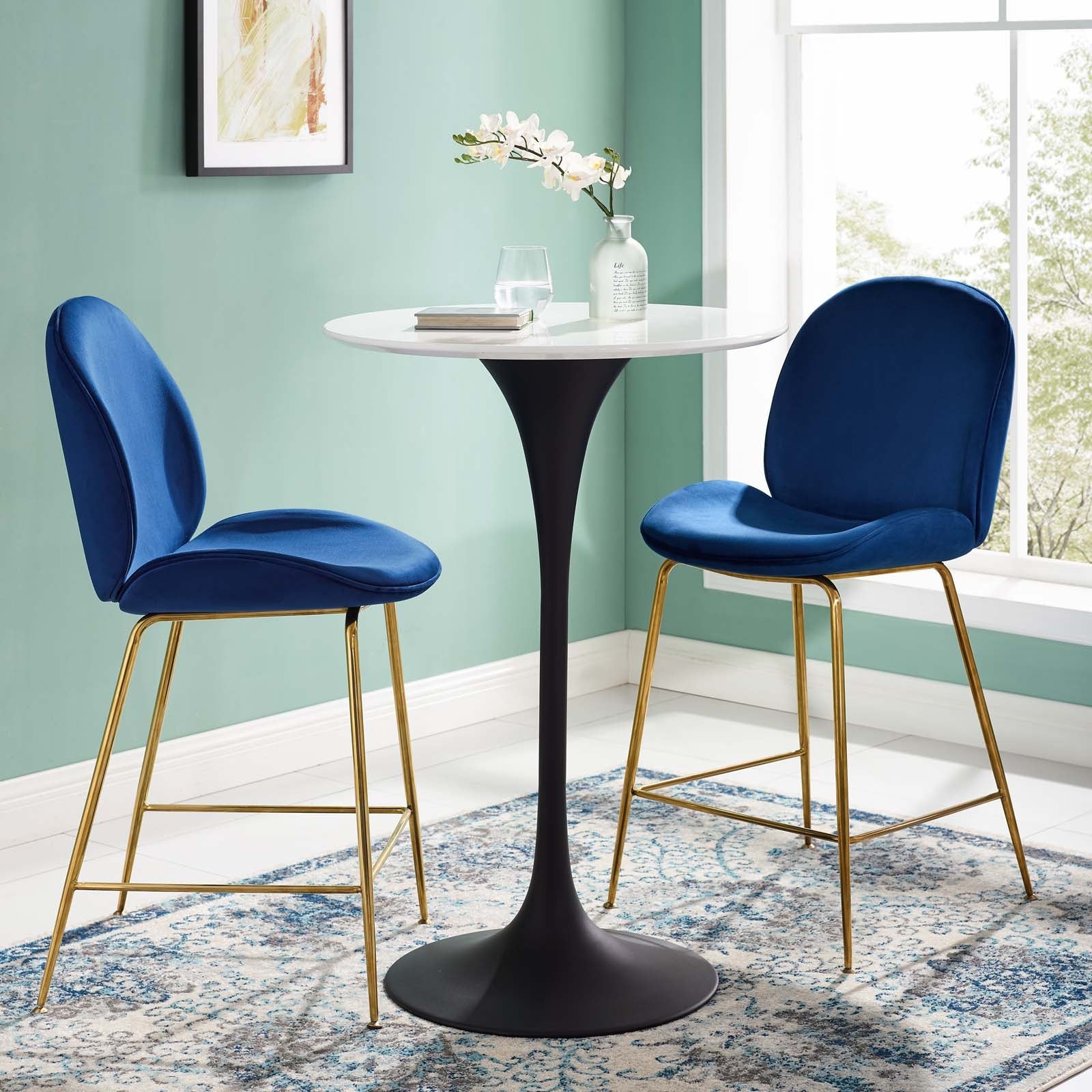 Lippa 28" Round Wood Bar Table by Modway