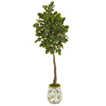 70"  Beech Leaf Artificial Tree in Designer Planter