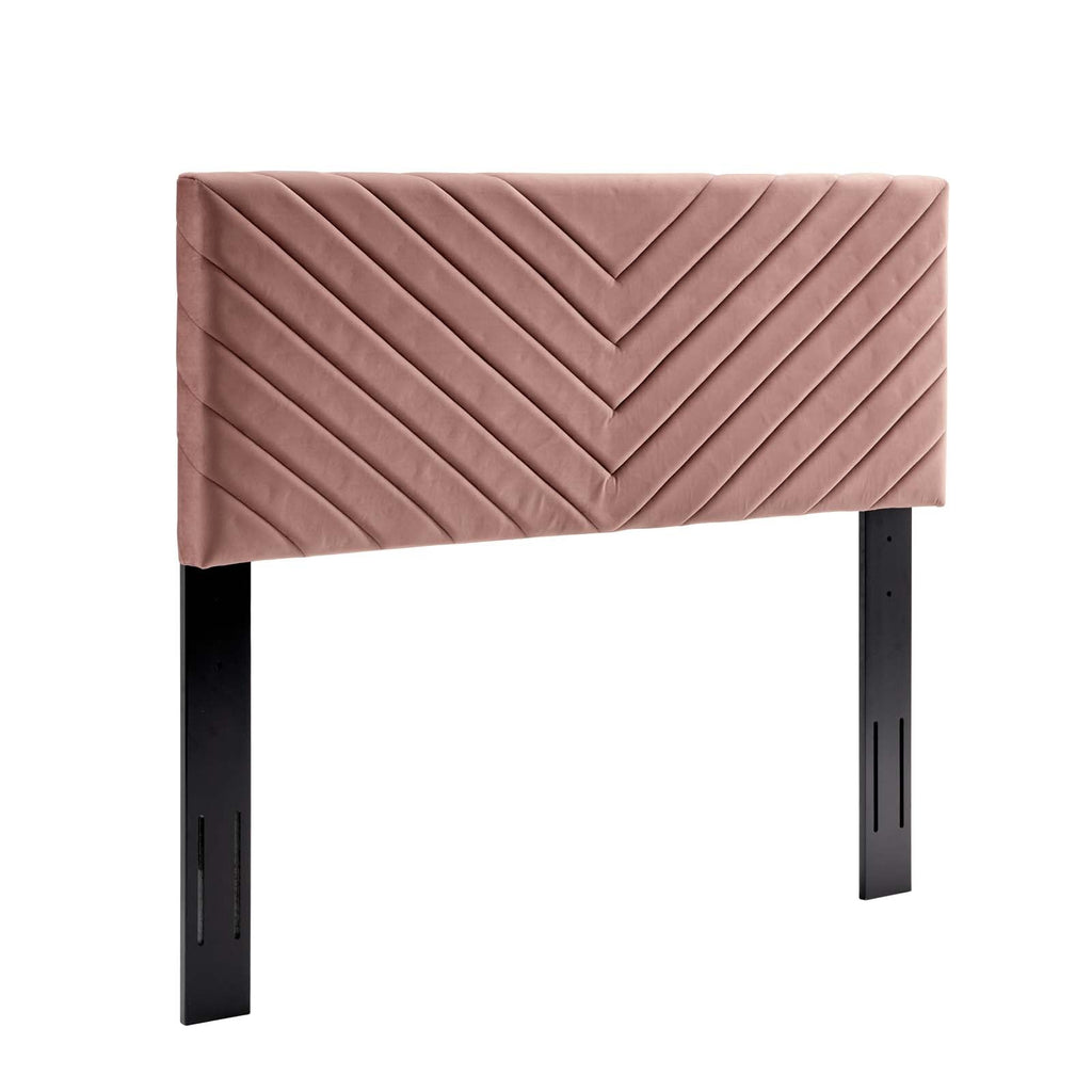 Alyson Angular Channel Tufted Performance Velvet Full / Queen Headboard by Modway