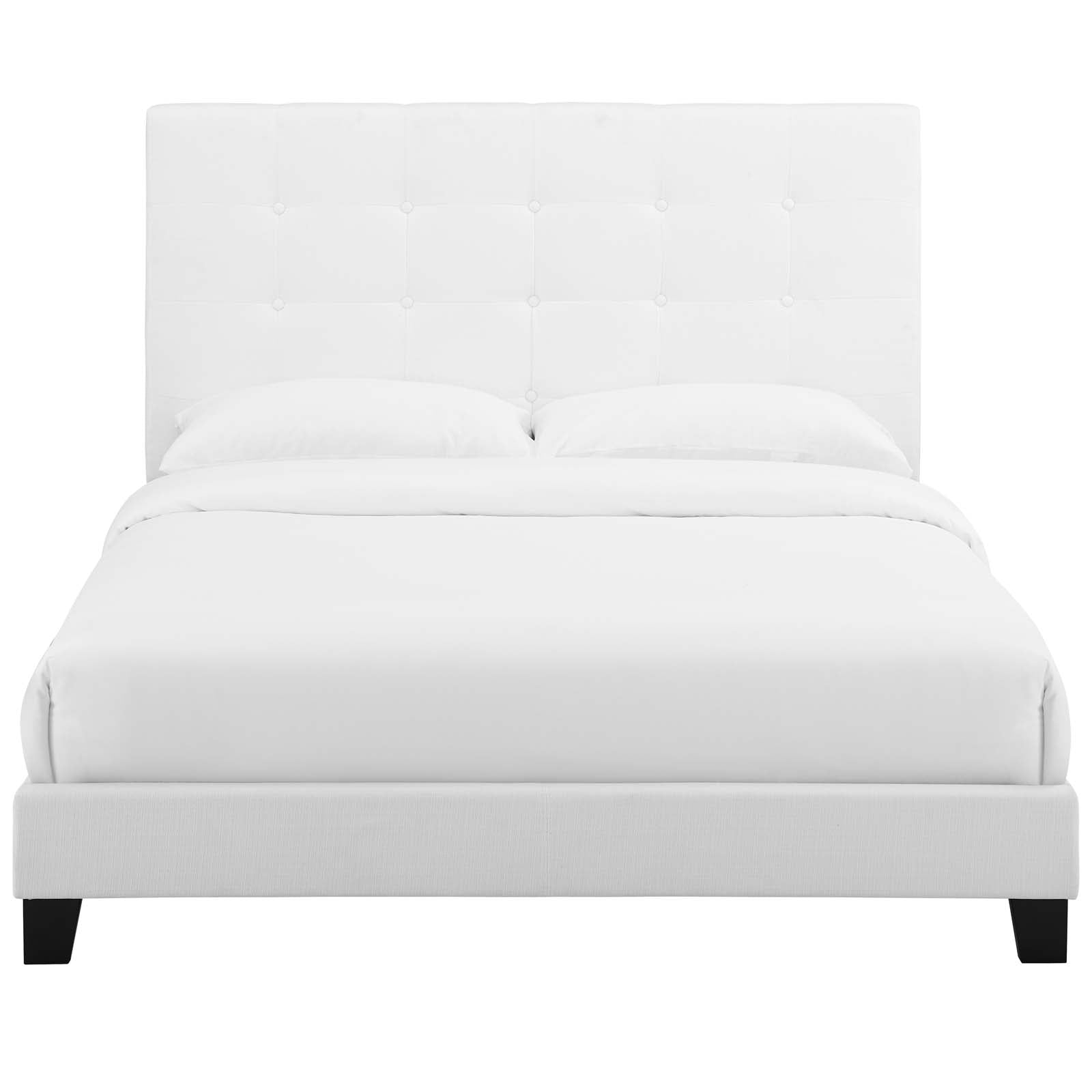 Melanie Tufted Button Upholstered Fabric Full Platform Bed by Modway