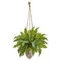 29"  Fern Artificial Plant in Hanging Vase