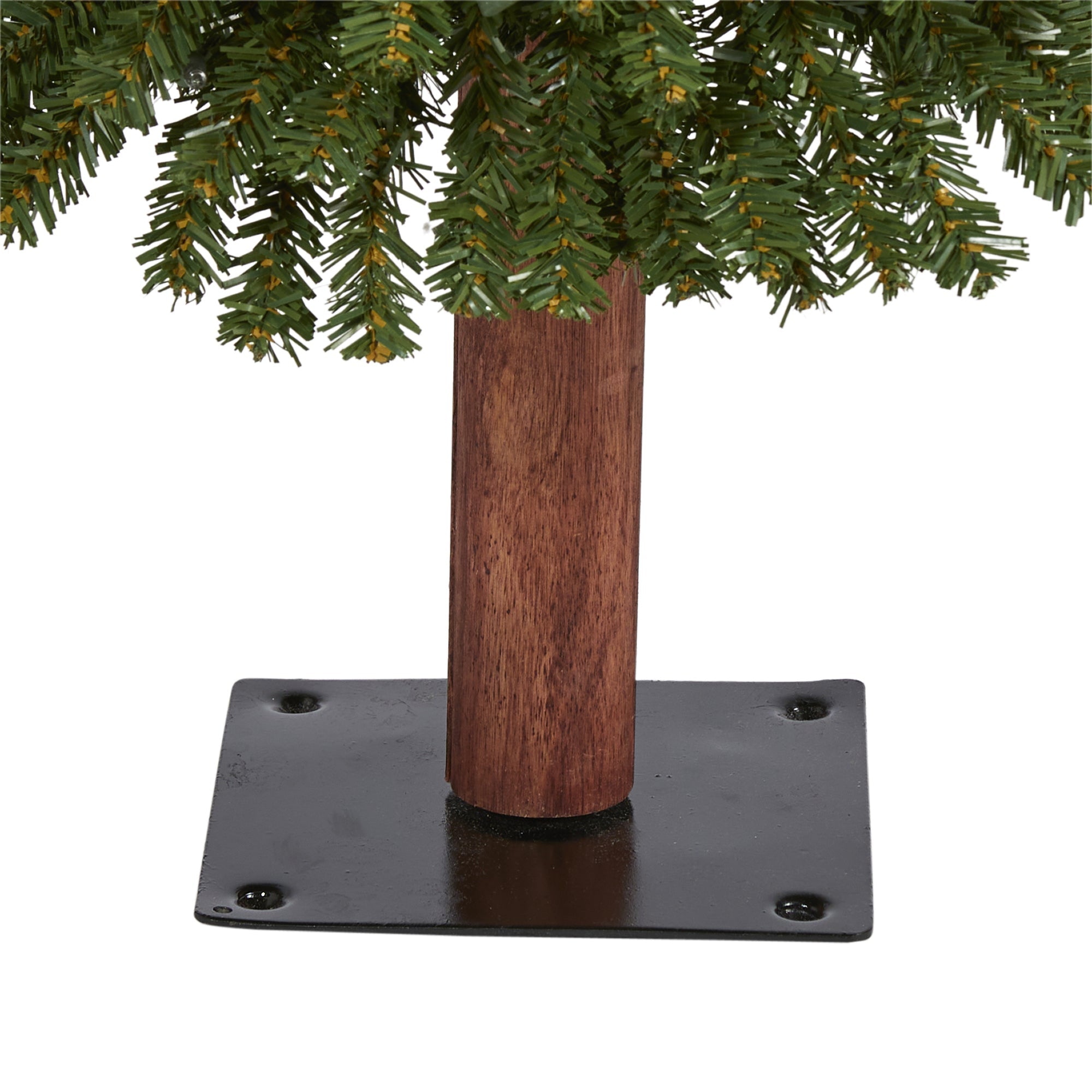 3' Grand Alpine Artificial Christmas Tree with 50 Clear Lights w/Natural Trunk