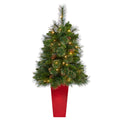 44' Golden Tip Washington Pine Artificial Christmas Tree w/ 50 Clear Lights
