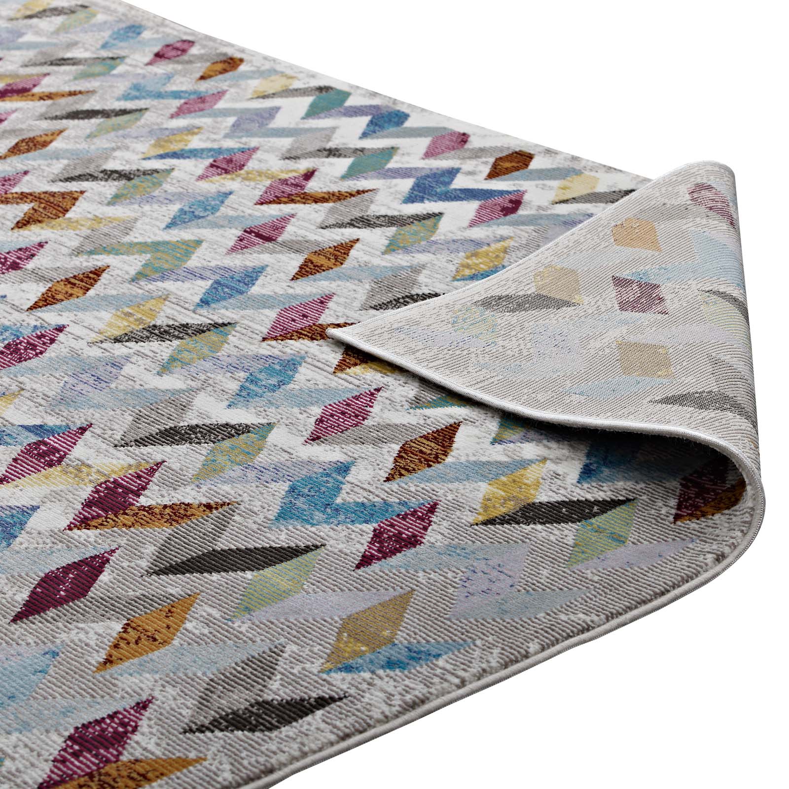 Gemma Chevron Mosaic 4x6 Area Rug by Modway