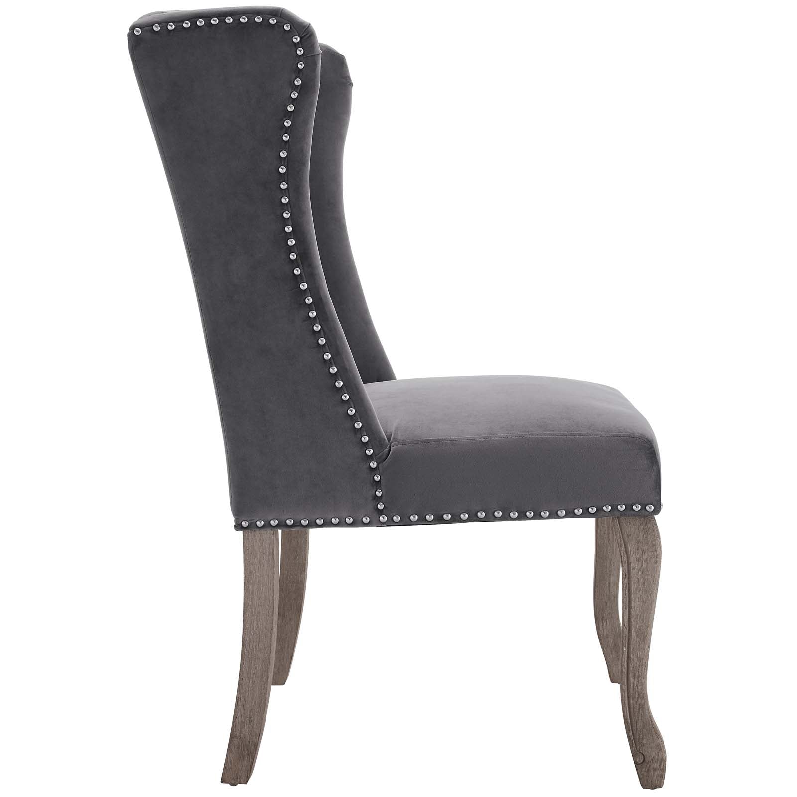 Apprise Performance Velvet Side Chair Set of 2 by Modway
