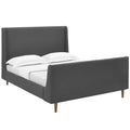 Aubree Upholstered Fabric Queen Sleigh Platform Bed by Modway