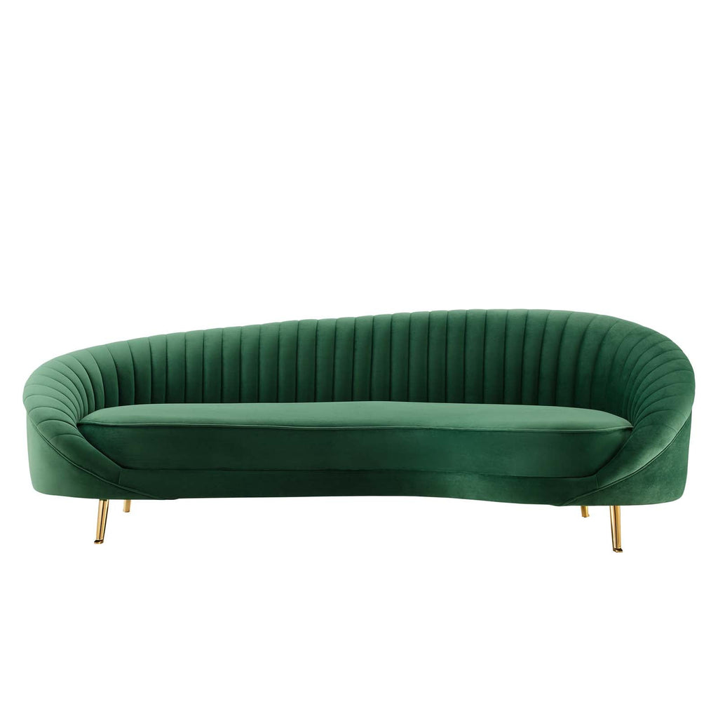 Camber Channel Tufted Performance Velvet Sofa by Modway