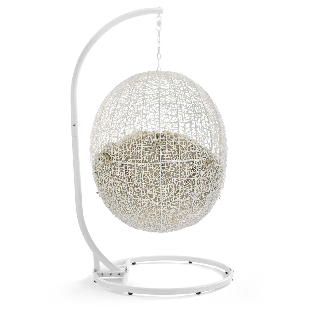 Hide Outdoor Patio Sunbrella¨ Swing Chair With Stand by Modway