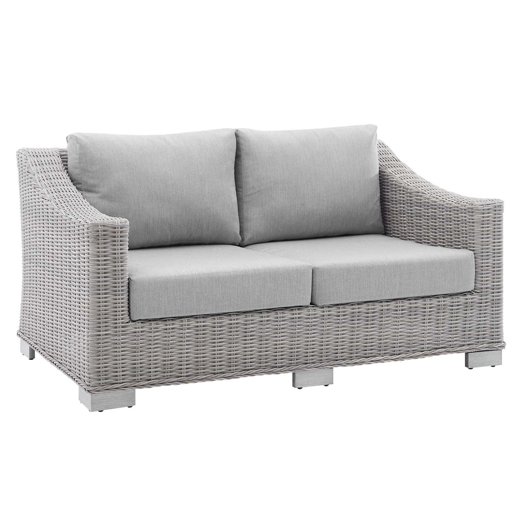 Conway 4-Piece Sunbrella¨ Outdoor Patio Wicker Rattan Furniture Set by Modway