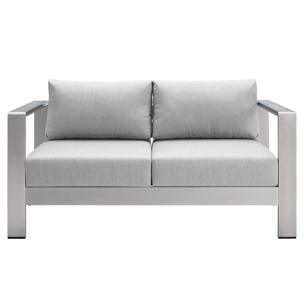 Shore 3 Piece Sunbrella¨ Fabric Outdoor Patio Aluminum Set by Modway