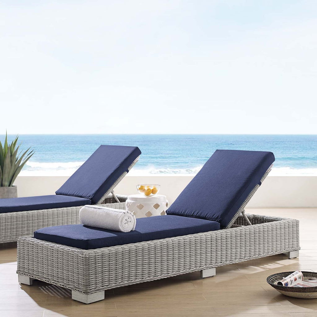 Conway Sunbrella¨ Outdoor Patio Wicker Rattan Chaise Lounge by Modway