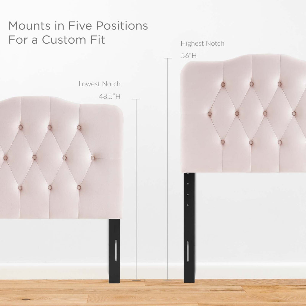 Annabel Diamond Tufted Performance Velvet Twin Headboard by Modway