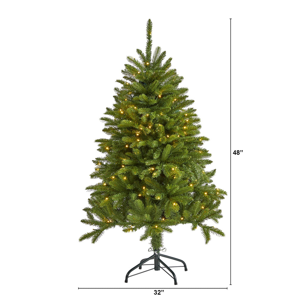 4' Sierra Spruce 'Natural Look' Artificial Christmas Tree w/ 150 Clear LED Light