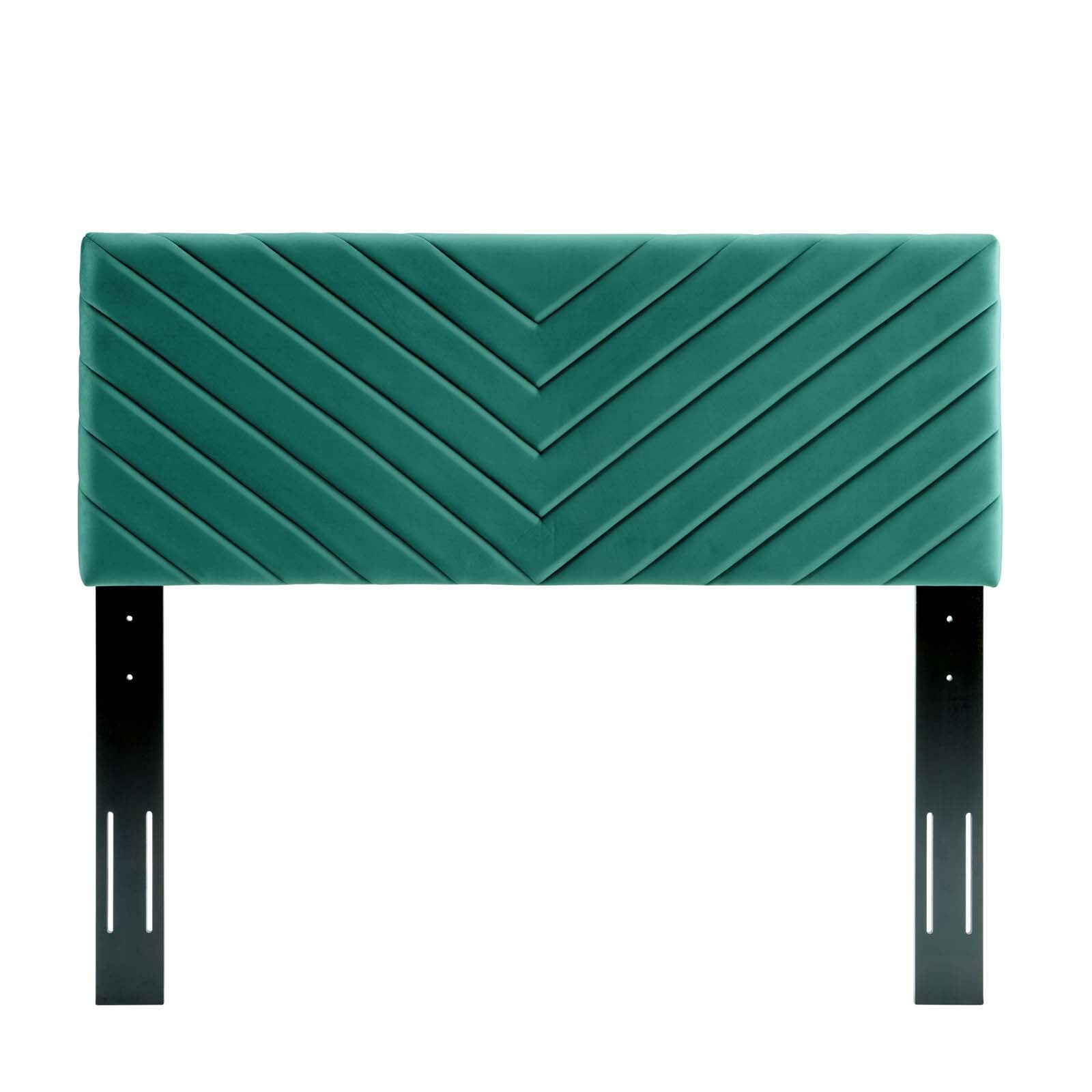 Alyson Angular Channel Tufted Performance Velvet Twin Headboard by Modway