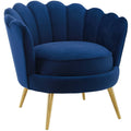 Admire Scalloped Edge Performance Velvet Accent Armchair by Modway