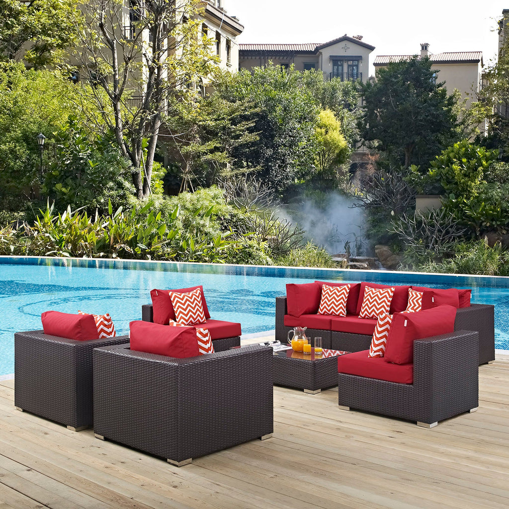 Convene 8 Piece Outdoor Patio Sectional Set by Modway