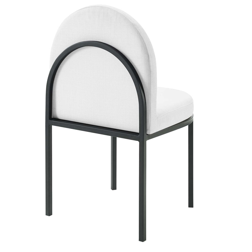 Isla Channel Tufted Upholstered Fabric Dining Side Chair by Modway