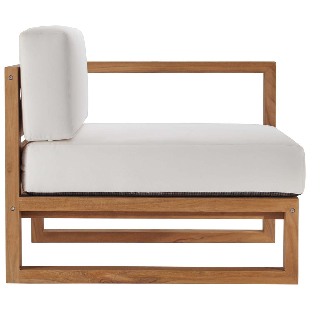 Upland 3-Piece Outdoor Patio Teak Wood Sectional Sofa Set by Modway