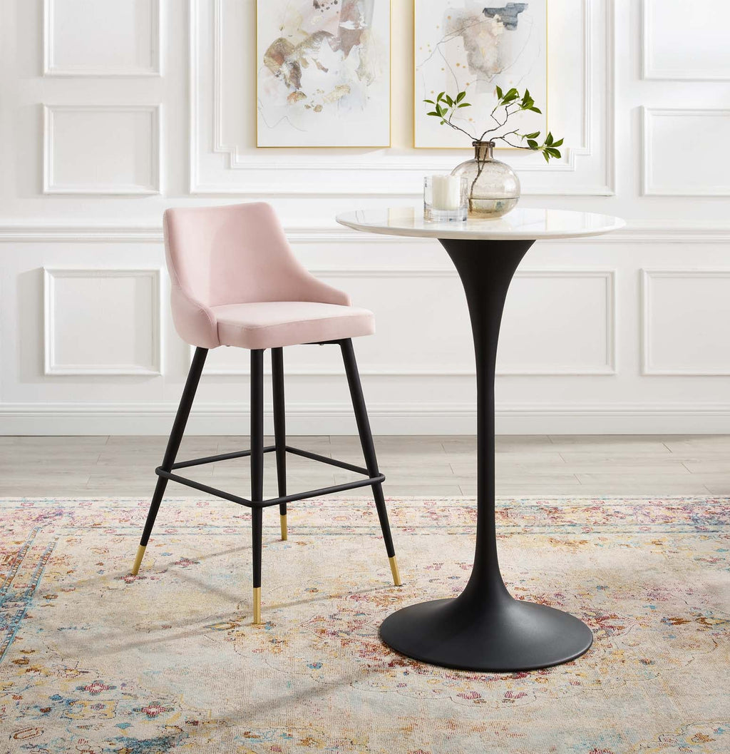 Adorn Performance Velvet Bar Stool by Modway