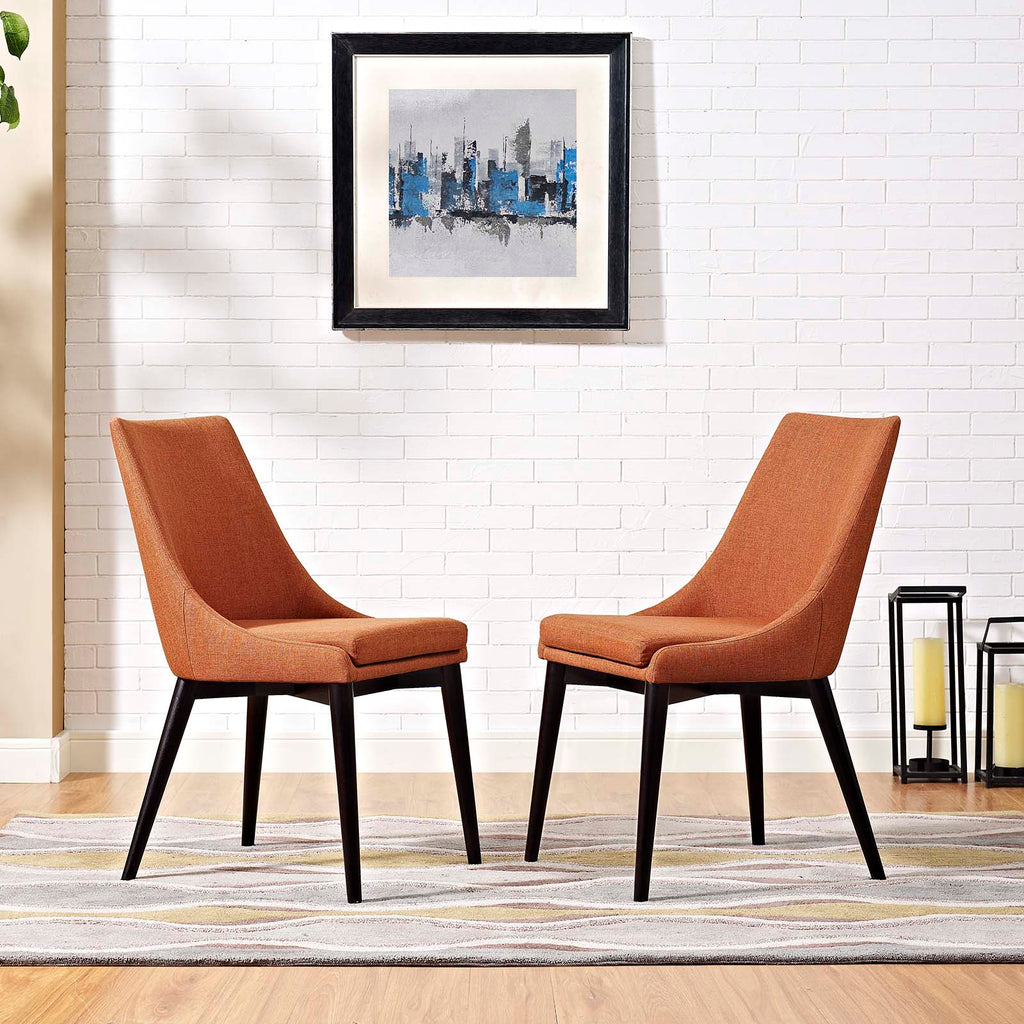 Viscount Fabric Dining Side Chair Set of 2 by Modway