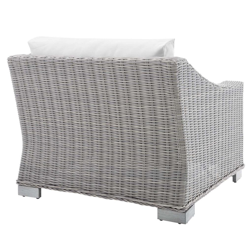 Conway Sunbrella¨ Outdoor Patio Wicker Rattan Left-Arm Chair by Modway