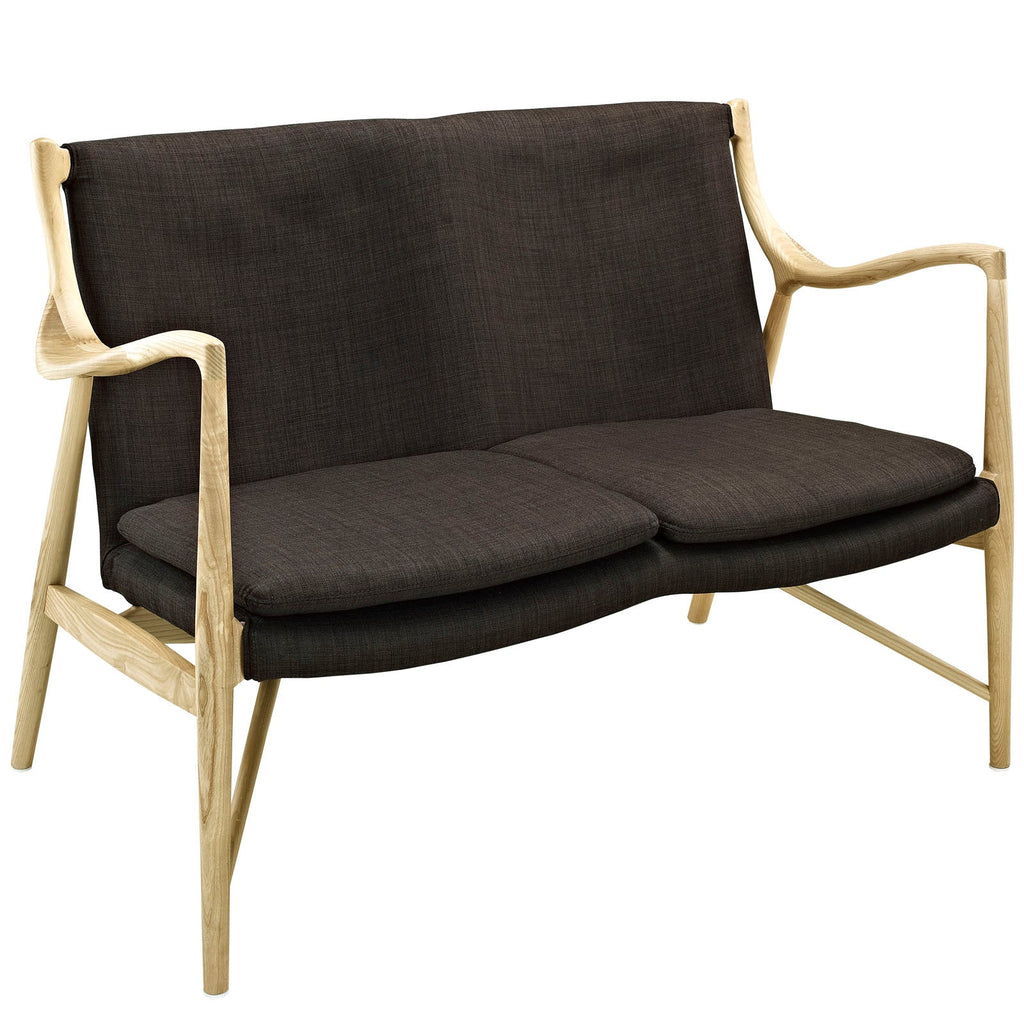 Makeshift Upholstered Fabric Loveseat by Modway