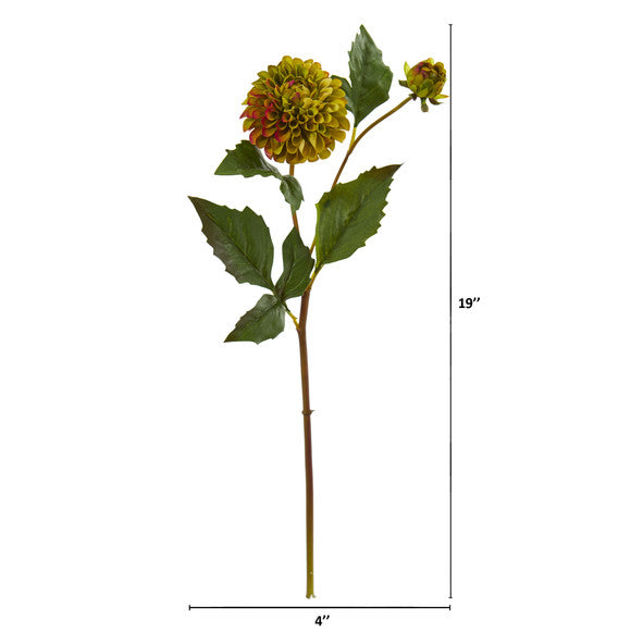 19" Dahlia Artificial Flower (Set of 6)