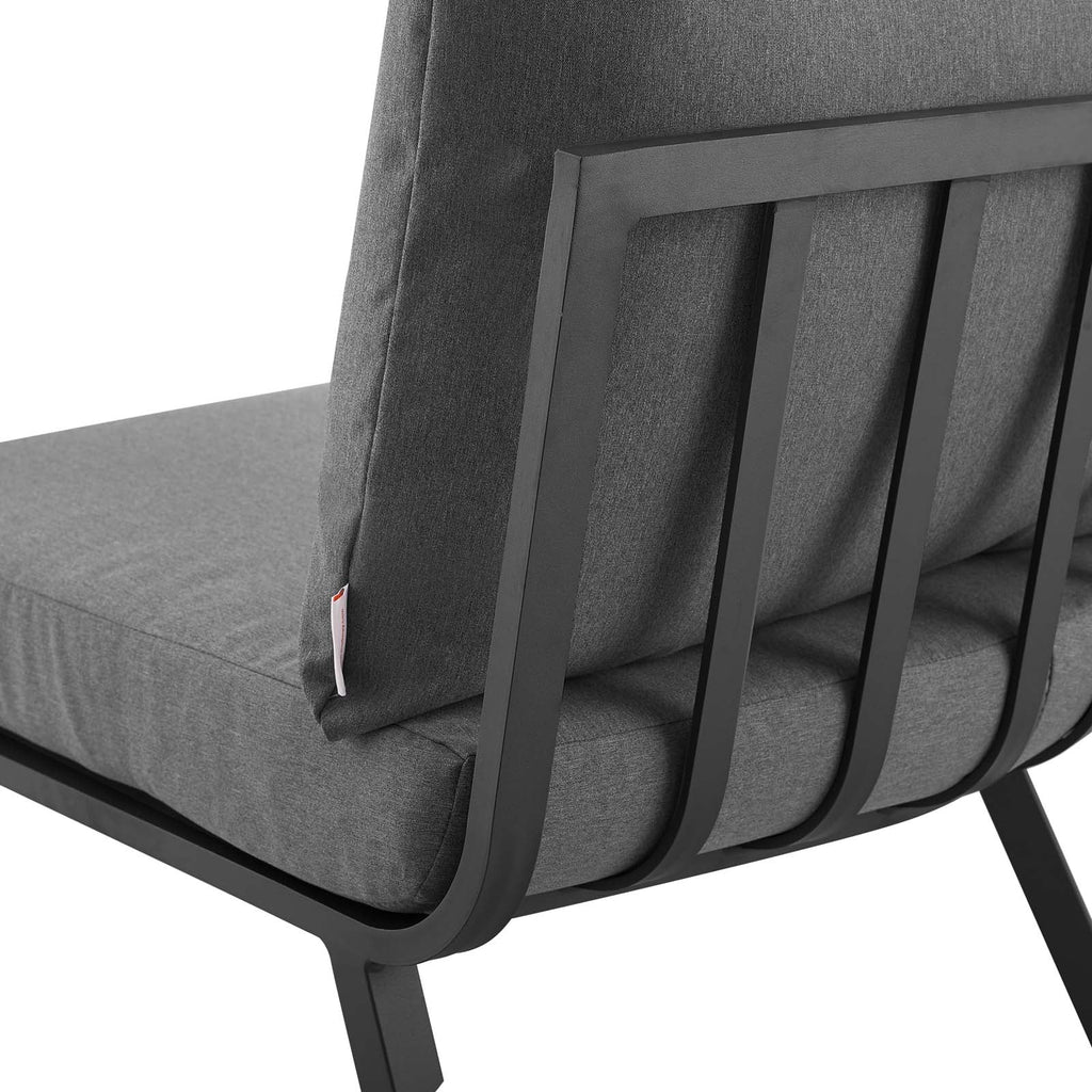Riverside Outdoor Patio Aluminum Corner Chair by Modway
