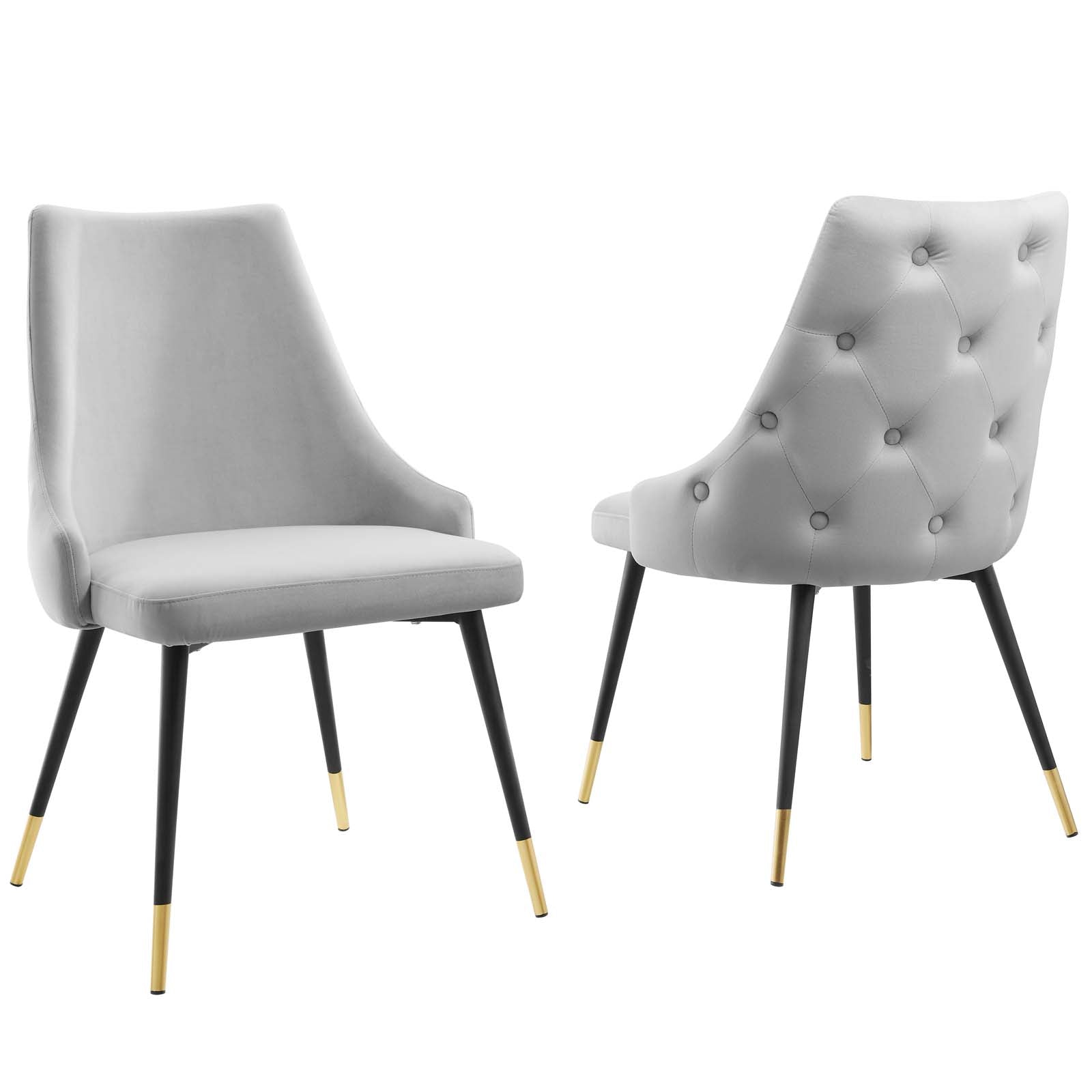 Adorn Performance Velvet Dining Side Chair Set of 2 by Modway