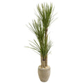 64"  Yucca Artificial Tree in Sand Colored Planter